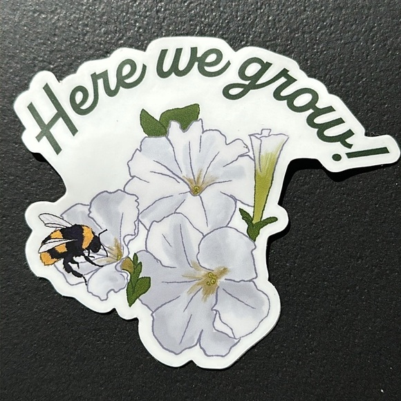 Gardening Stickers  8 in total 3 varieties  3” tall - Picture 3 of 7